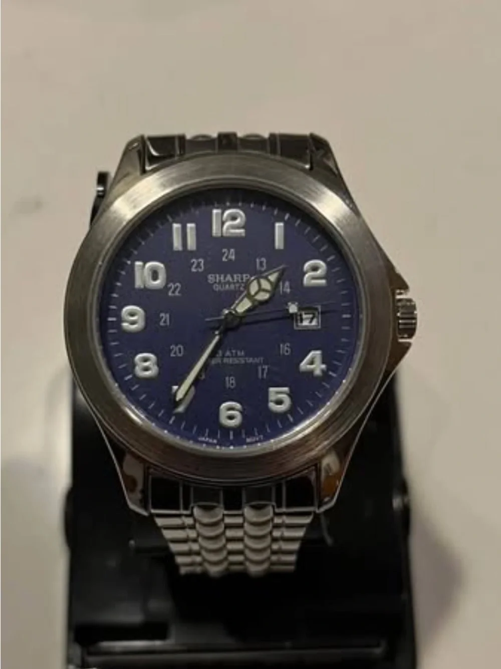 SHARP QUARTZ WATCHES LOT OF 3 watches. All running well well. New strap with one